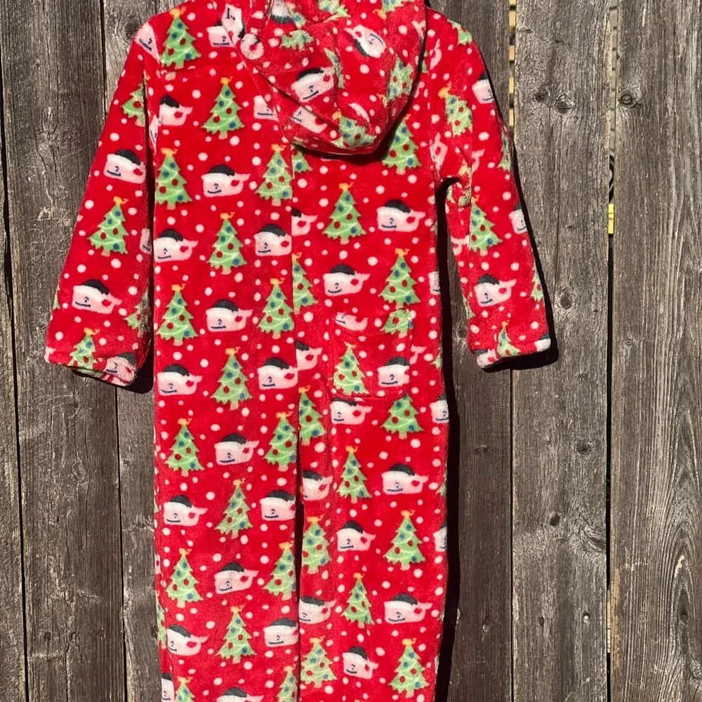 Vineyard Vines High Pile Hooded One Piece Christmas pajama